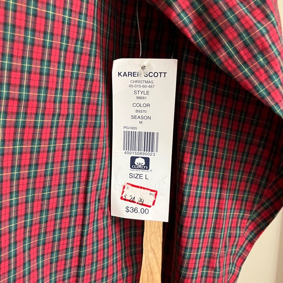 🎄🎅🏻🤶🏻Karen Scott Holiday Blouse - Size Medium - Picture 4 of 5